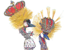 CRANES & CROWNS ( Журавли и короны), Буква С, из серии Английская азбука, ABCFROLOV